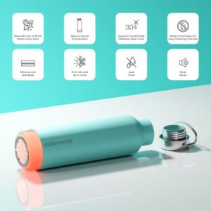 Aquaminder Smart reminder water bottle 🌊Stainless steel Double wall,SS-304 Thames
